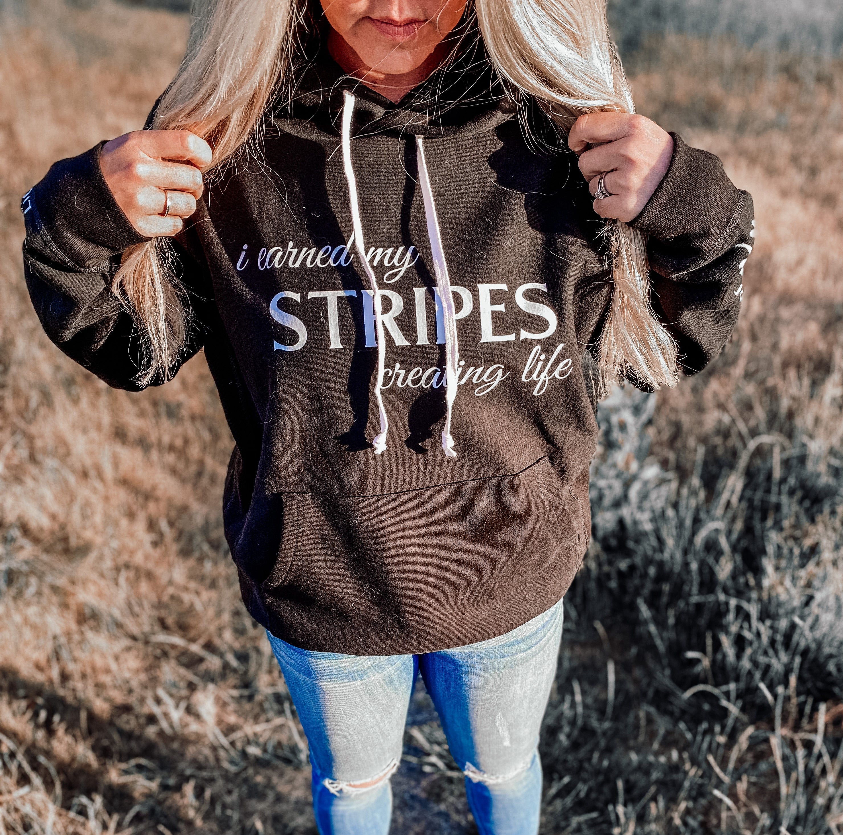 'stripes' hoodie